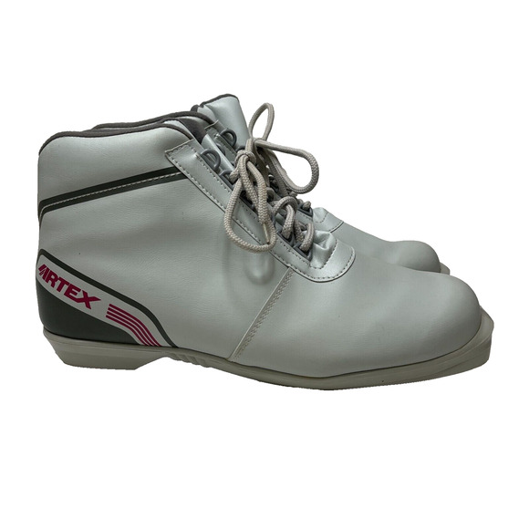 Artex Men's Ski Snow Shoes White Gray Lace Up Approx. Size13" Men Size - Picture 5 of 13